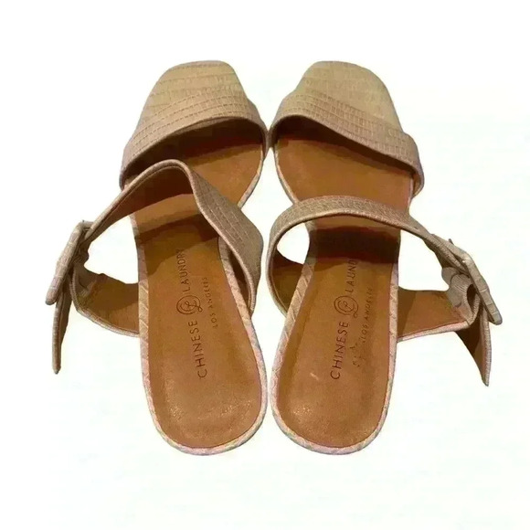 Chinese Laundry Double Strap  Size 7 Block heel buckles - Picture 5 of 6